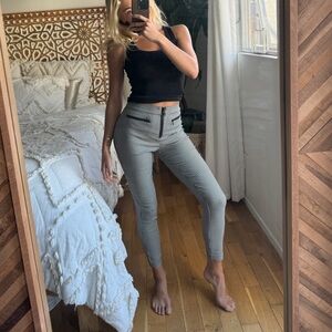 Gingham Skinny Pants